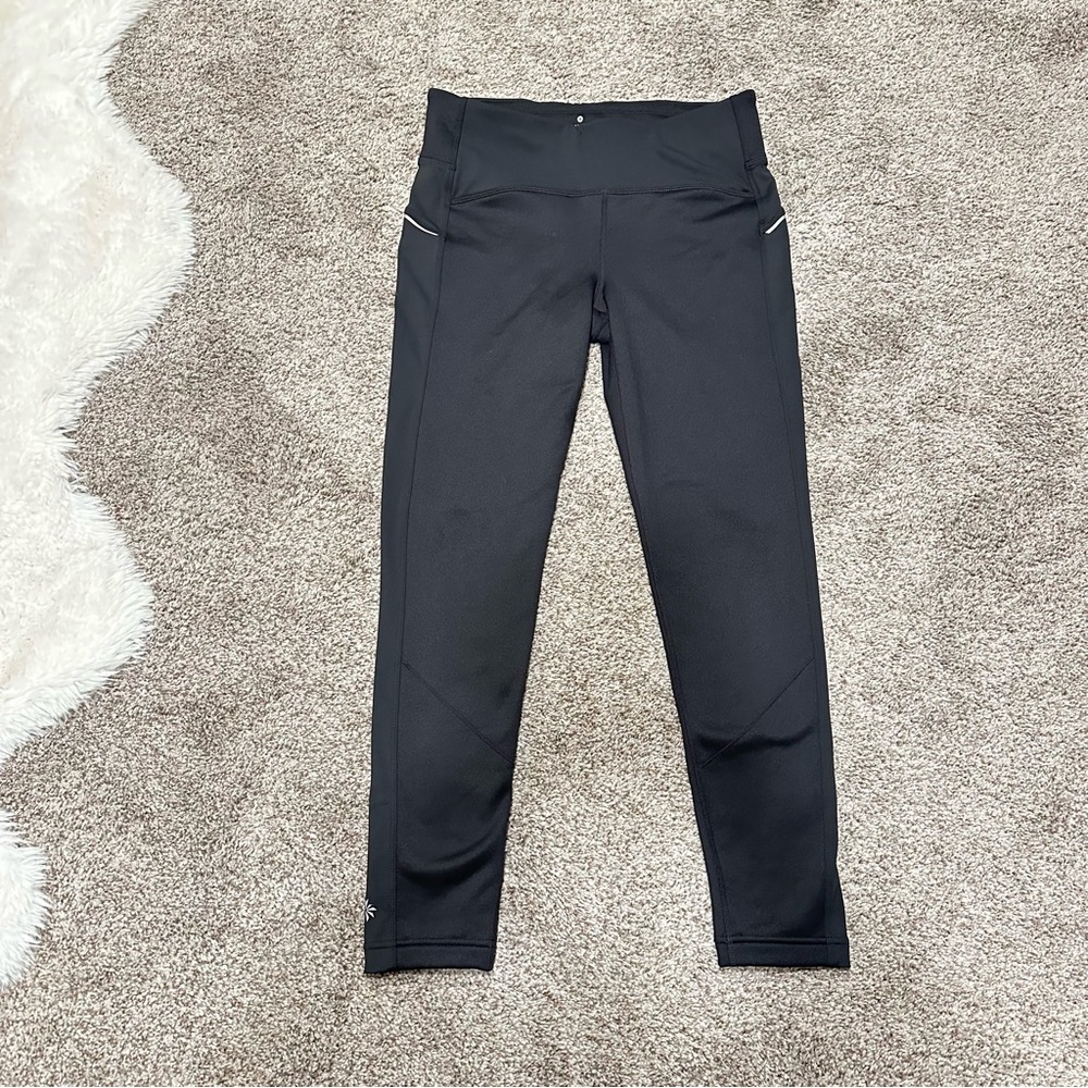 Athleta Fleece Lined Running Leggings Size Large